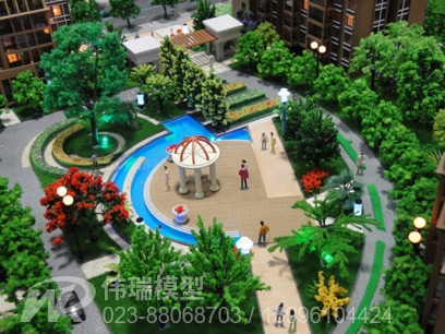  Landscape model of Guangxi residential quarter